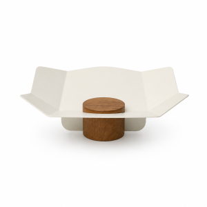 Coleção Vela – Centro de MesaFruteira P Off White Estúdio Iludi
