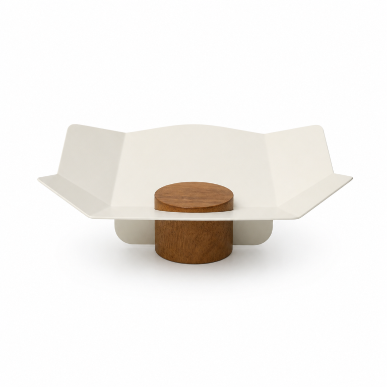 Coleção Vela – Centro de MesaFruteira P Off White Estúdio Iludi