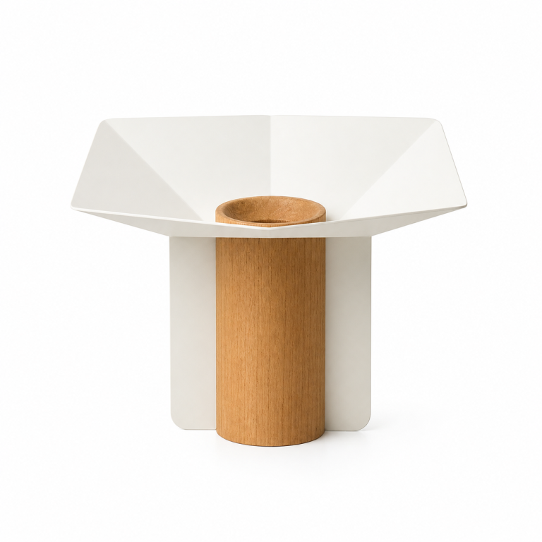 Coleção Vela – Vaso Maxi Alto Off White Estúdio Iludi