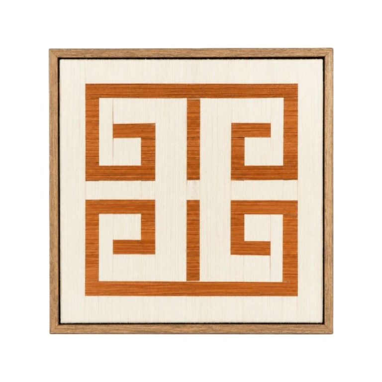 Quadrinho de Linho Creme Terracota