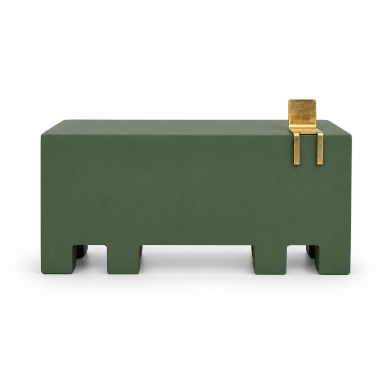 Série Cadeira – Escultura N2 Verde Aspargo Estúdio Iludi