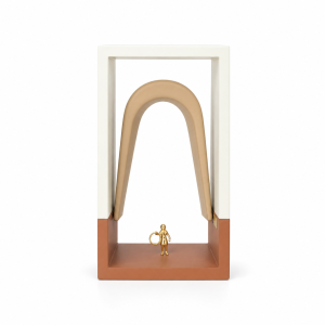 Série Encanto – Escultura N2 Off White, Bege Yosemite e Terracota Estúdio Iludi
